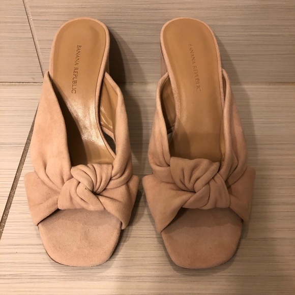 New Banana republic peep toe knot mule - Picture 3 of 5